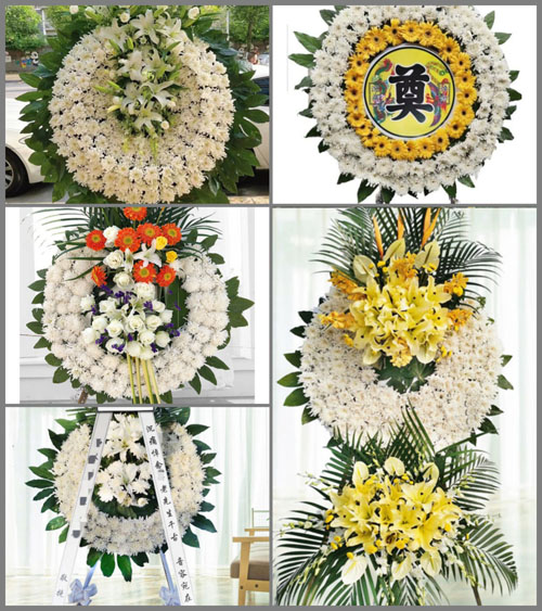 山东青岛即墨市通济街道刁家疃村花圈速递